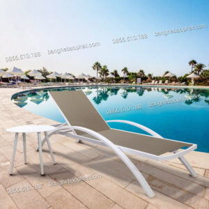 Ghế nằm hồ bơi khung nhôm lưới textilene GHBNBP001 10 Ghế nằm hồ bơi khung nhôm lưới textilene GHBNBP001
