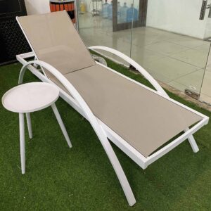 Ghế nằm hồ bơi khung nhôm lưới textilene GHBNBP001 11 Ghế nằm hồ bơi khung nhôm lưới textilene GHBNBP001