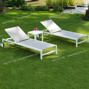 Ghế nằm hồ bơi khung nhôm lưới textilene GHBNBP002 7 Ghế nằm hồ bơi khung nhôm lưới textilene GHBNBP002