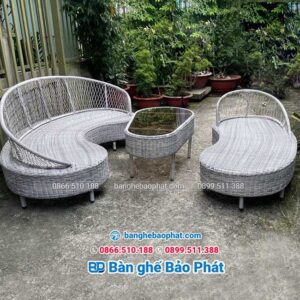 Sofa nhựa giả mây SFNGMBP010