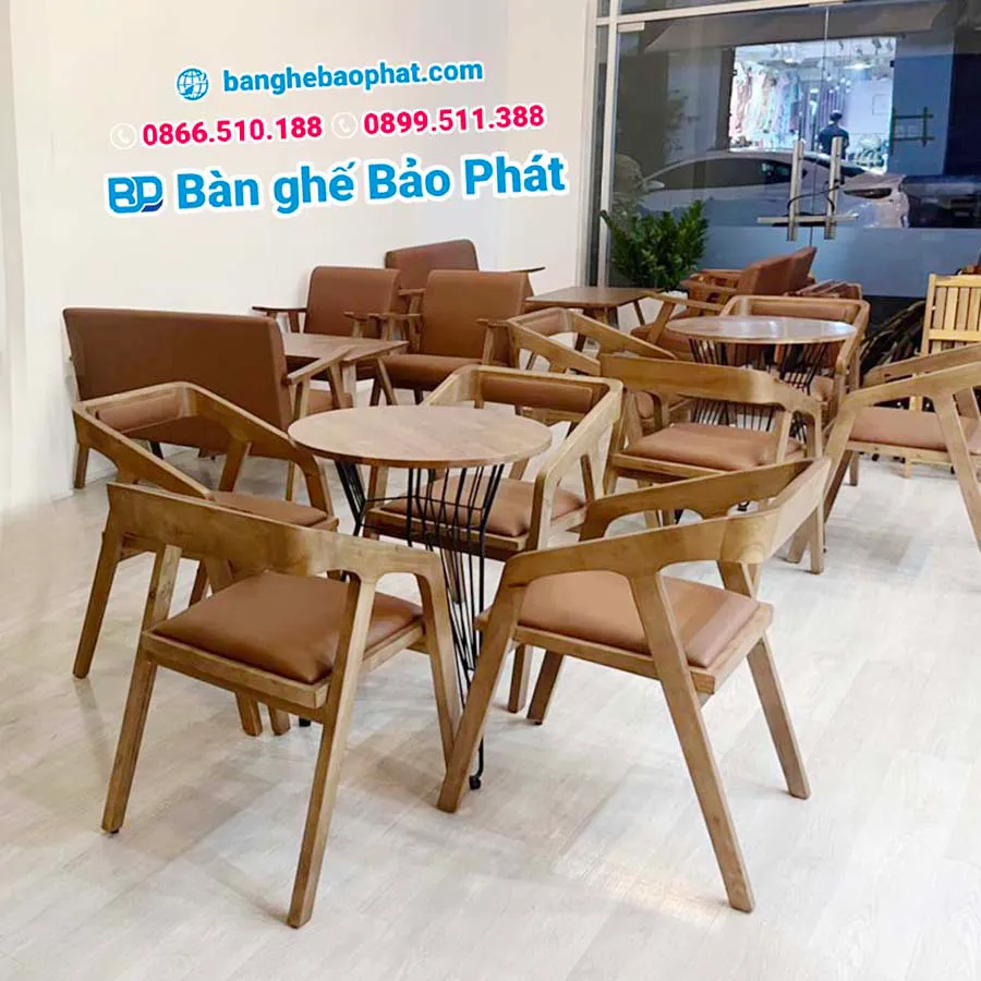Bàn ghế cafe gỗ Katakana BGGBP007