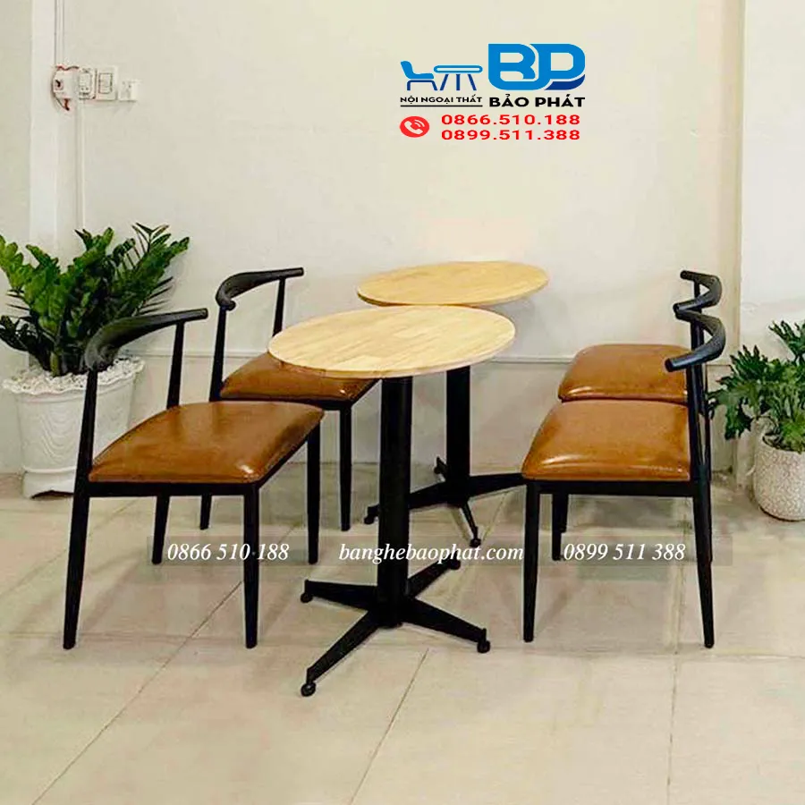 Bàn ghế cafe sắt cũ BGSBP035 thanh lý tại HCM