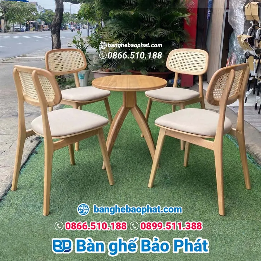 Bàn ghế gỗ cafe Secco BGGBP026