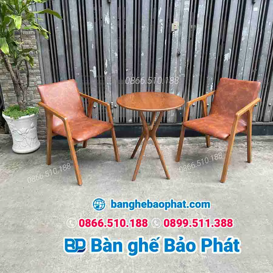 Bàn ghế hilary gỗ nệm BGGBP029 thanh lý