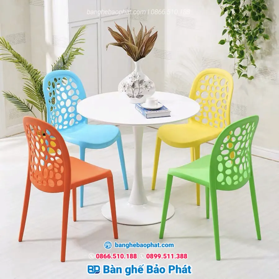 Bàn ghế nhựa cafe 3010