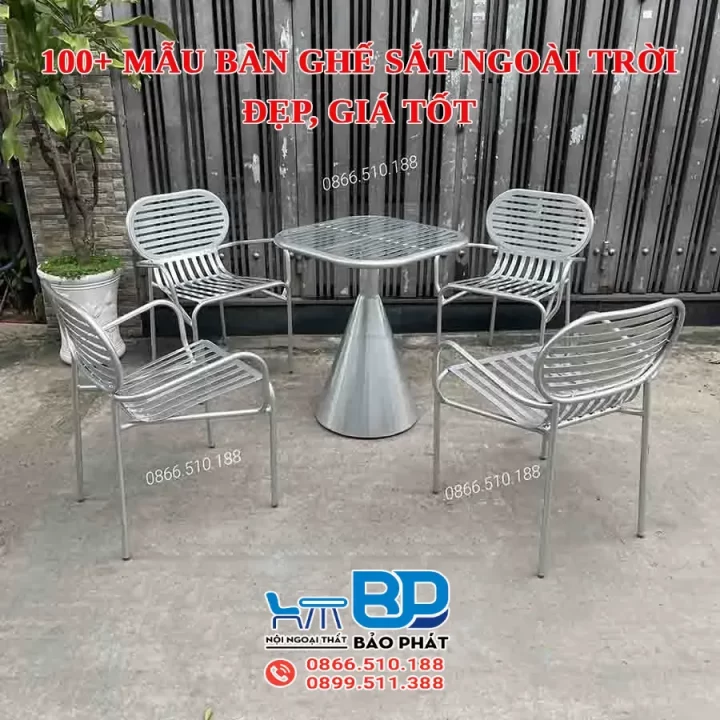 100+ mẫu bàn ghế sắt ngoài trời đẹp, giá tốt