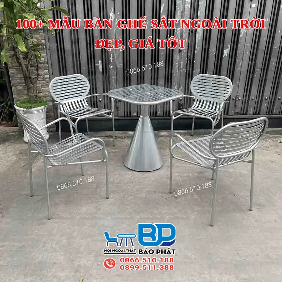 100+ mẫu bàn ghế sắt ngoài trời đẹp, giá tốt