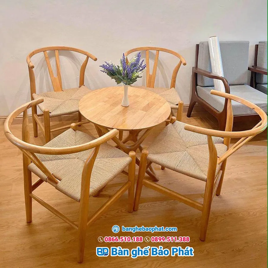 Bàn ghế wishbone BGGBP018 thanh lý