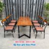 Bộ bàn ghế cafe bàn dài 1,8m