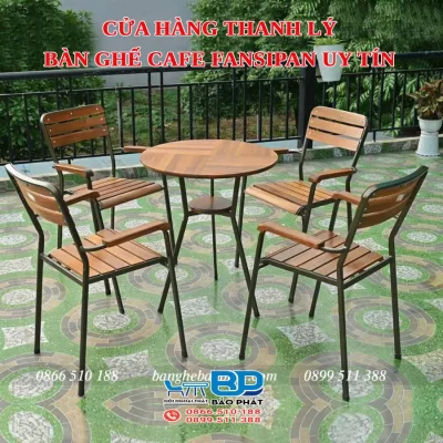 Cửa hàng thanh lý bàn ghế cafe Fansipan uy tín, giá rẻ