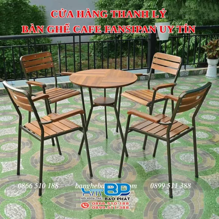 Cửa hàng thanh lý bàn ghế cafe Fansipan uy tín, giá rẻ