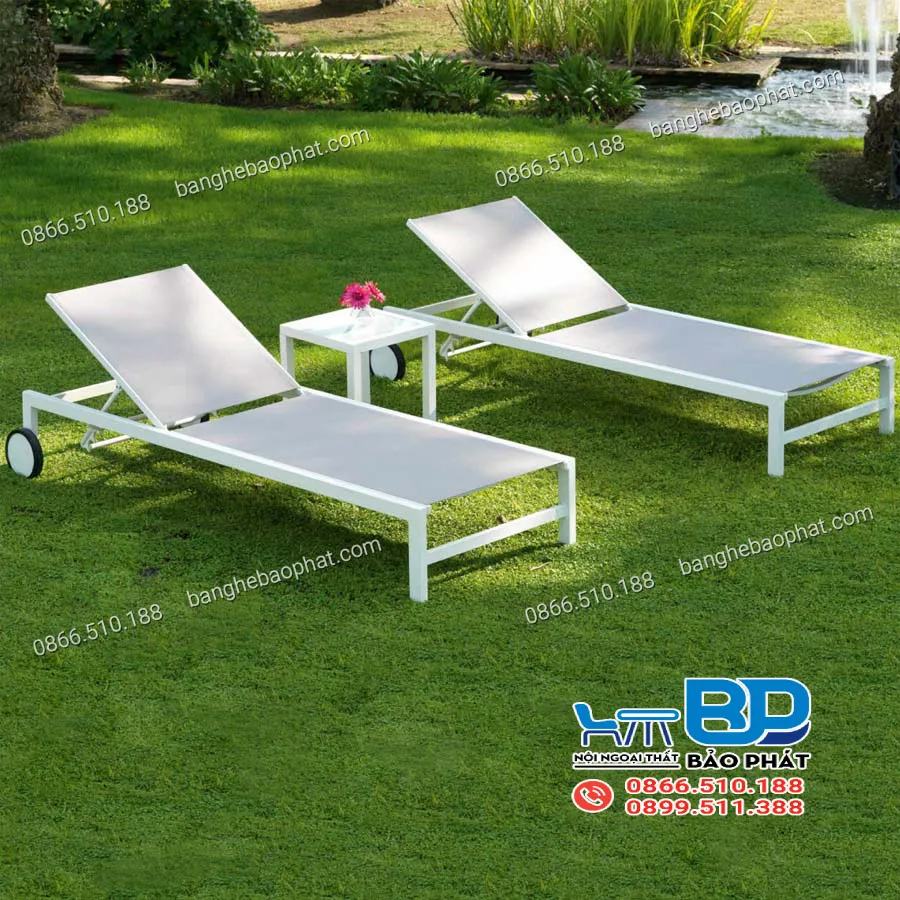 Ghế bãi biển khung nhôm lưới textilene GHBNBP002