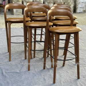 Ghế bar neva gỗ nệm