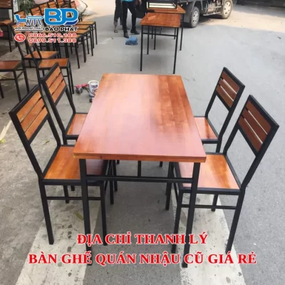 Địa chỉ thanh lý bàn ghế quán nhậu cũ giá rẻ