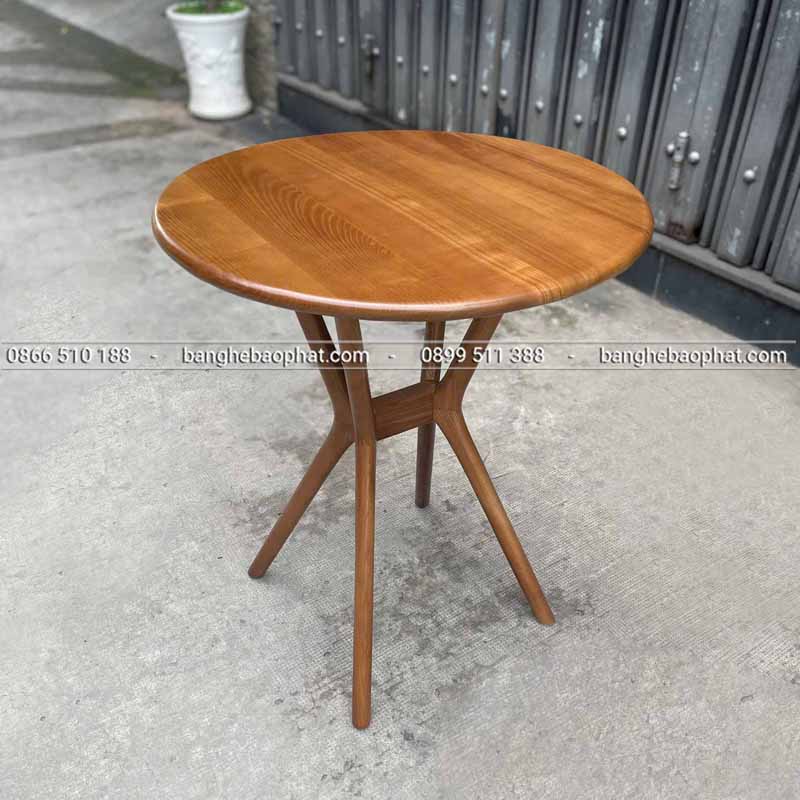 Ưu điểm vượt trội của bàn cafe gỗ Ash chân chụm giữa Bảo Phát
