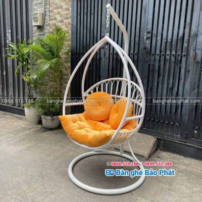 Xích đu nhựa giả mây XĐNGMBP012