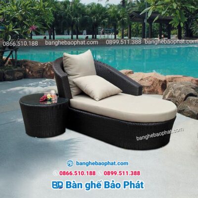 Ghế hồ bơi mây nhựa Bảo Phát BGMNBP022