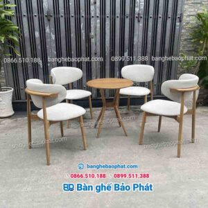 Bàn ghế gỗ cafe Oleandro