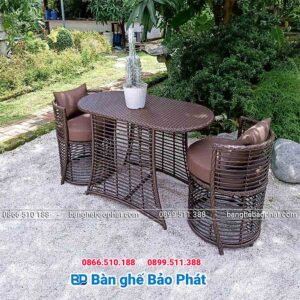 Bàn ghế mấy nhựa ngoài trời BGMNBP048