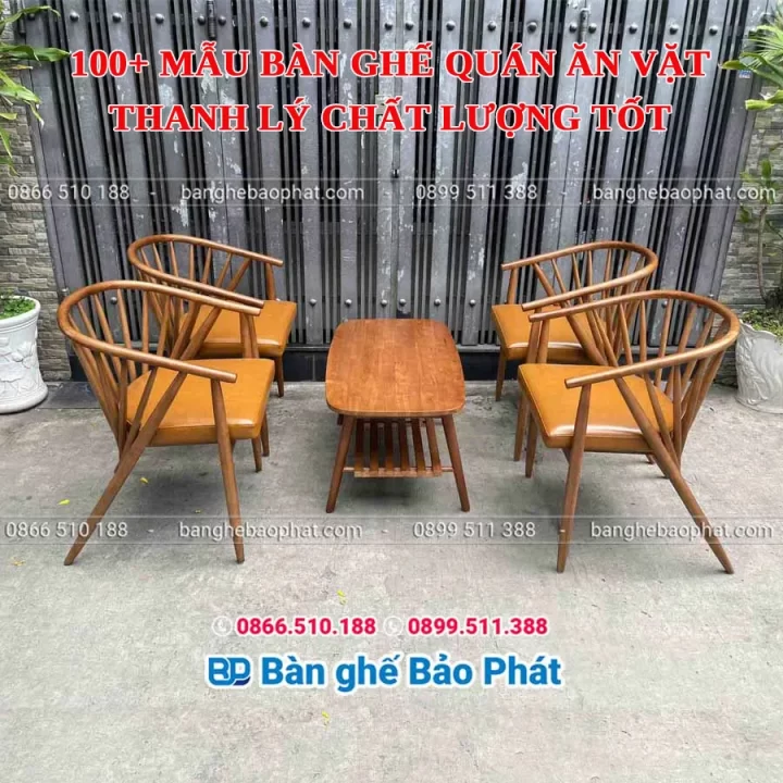100+ mẫu bàn ghế quán ăn vặt thanh lý chất lượng tốt [timect]