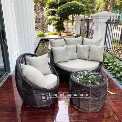 Ghế hồ bơi giả mây GHBMNBP023