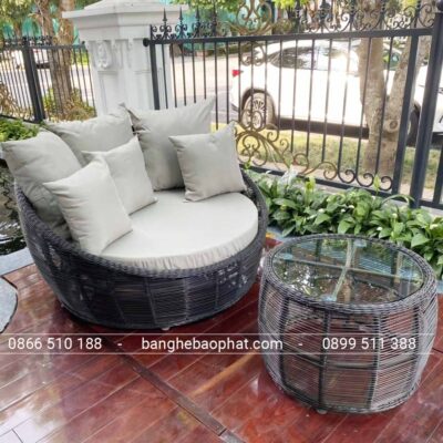 Ghế hồ bơi giả mây GHBMNBP023