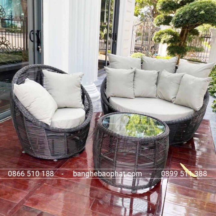 Ghế Hồ Bơi Giả Mây GHBMNBP023 12 Ghế hồ bơi giả mây GHBMNBP023