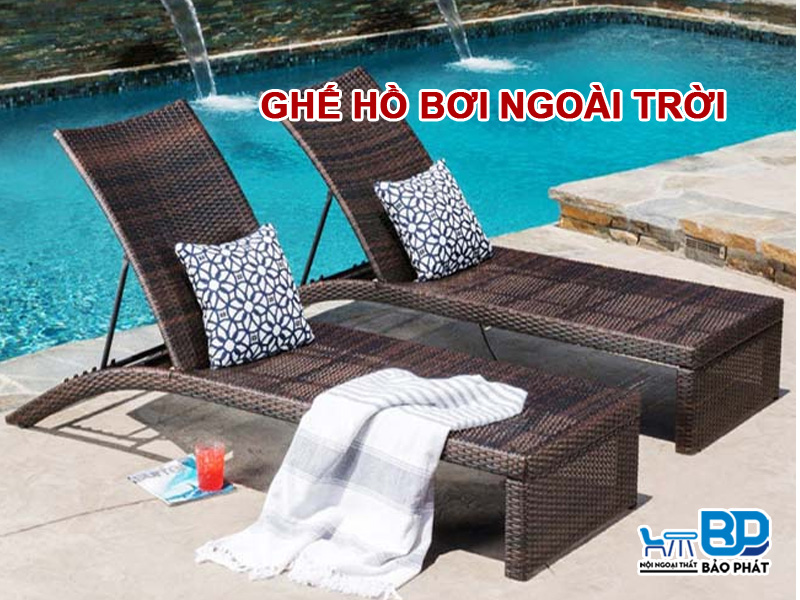 Ghế hồ bơi ngoài trời đẹp giá rẻ