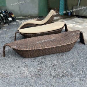 Ưu điểm của ghế hồ bơi nhựa giả mây hình chiếc lá