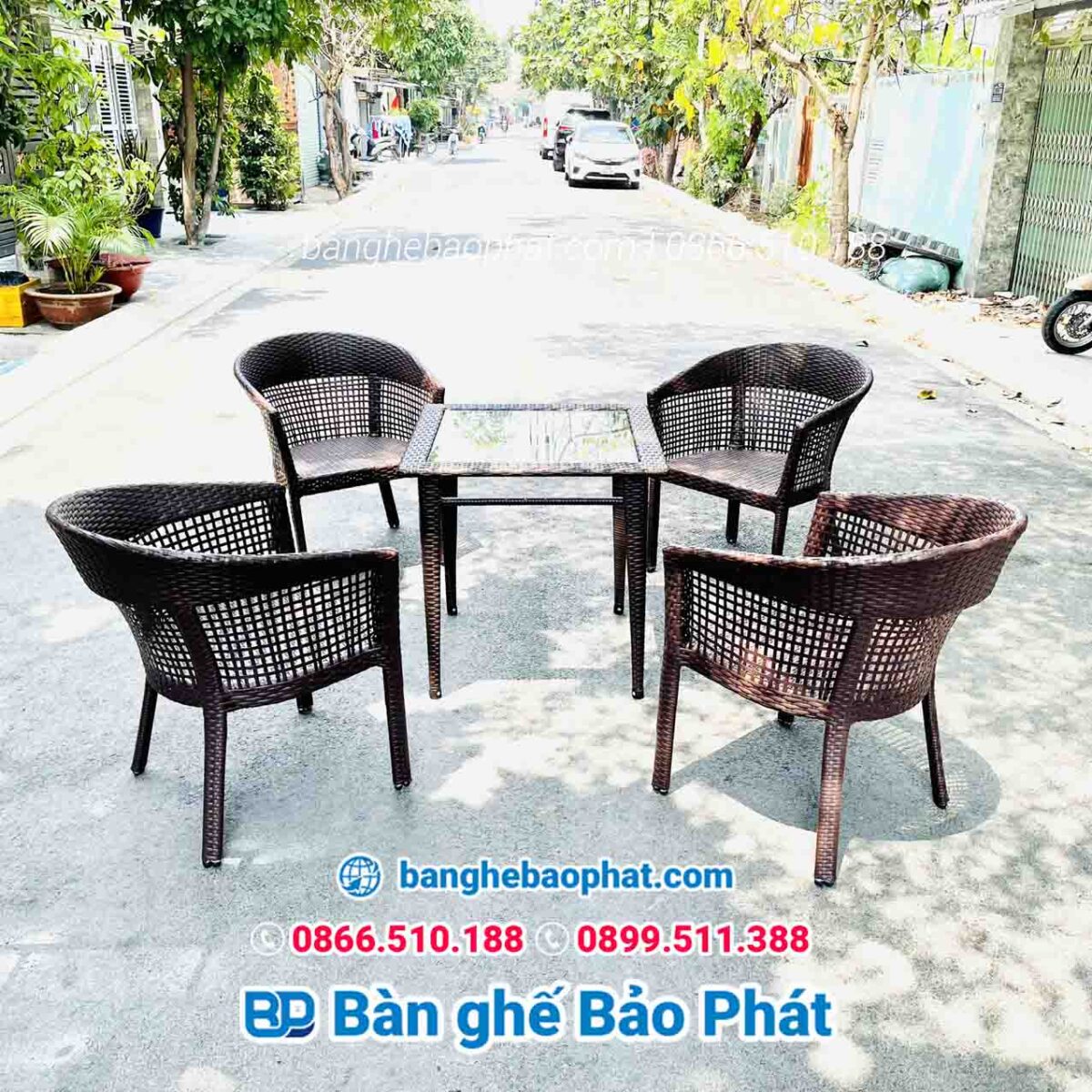 ghe nhua gia may dan hang rao danh cho phong an