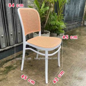 Ghế nhựa lưng mây 3042 14 Kích thước ghế nhựa lưng mây 3042