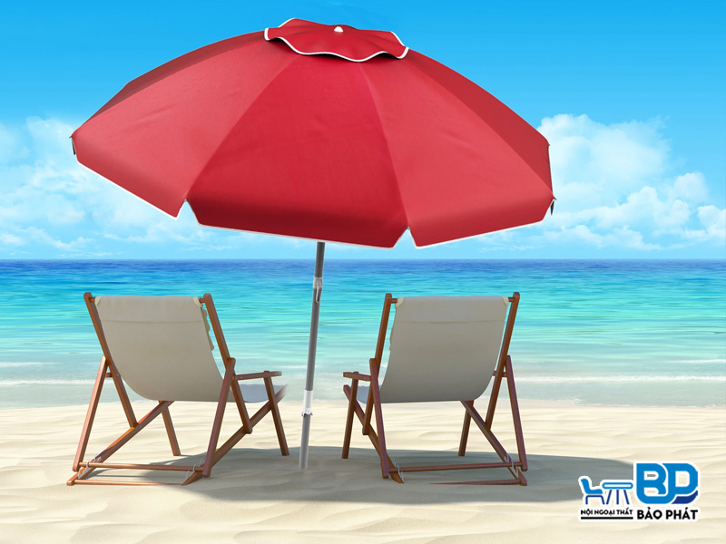 Nên lựa chọn dù che nắng bãi biển có kích thước phù hợp