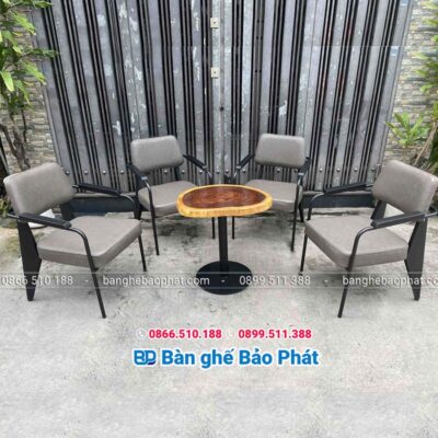 Sofa cafe sắt nệm sofa napa