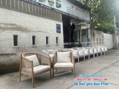 Xưởng sản xuất ghế gỗ đan dây dù tphcm.