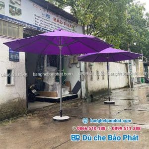 Dù chính tâm 3 mét màu tím