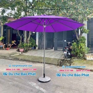 Dù chính tâm 3 mét màu tím