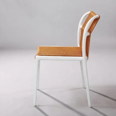 Ghế nhựa đan dây dù 3038 màu cam