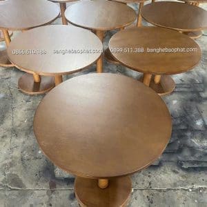 Bàn cafe chân trụ đế tròn