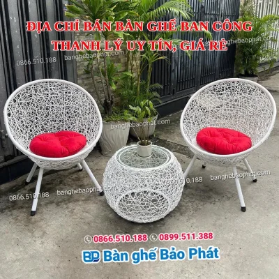 Địa chỉ bán bàn ghế ban công thanh lý uy tín, giá rẻ