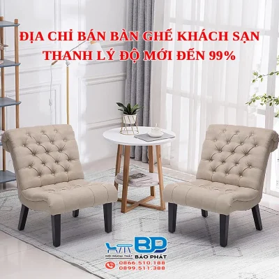 Địa chỉ bán bàn ghế khách sạn thanh lý độ mới đến 99%