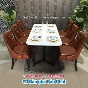 Bàn ghế nhà hàng gỗ baker 10 Bàn ghế gỗ nhà hàng baker