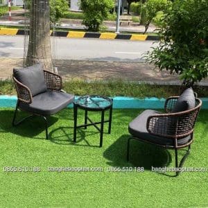 Bàn ghế nhựa giả mây cao cấp BGNGMBP055