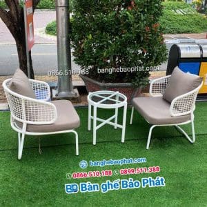 Bàn ghế nhựa giả mây cao cấp BGNGMBP055