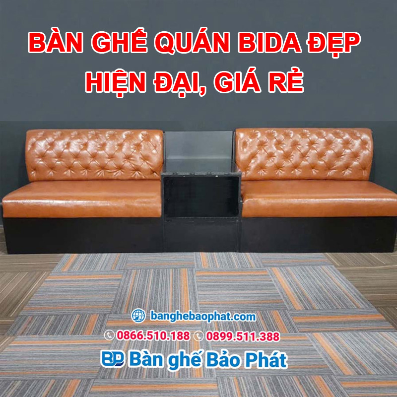 Bàn Ghế Quán Bida Đẹp, Hiện đại, Giá Rẻ