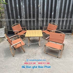Bộ Bàn Ghế Xếp Cafe Trà Sữa 8 Bàn ghế xếp cafe trà sữa