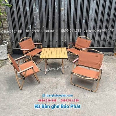 Bàn ghế xếp cafe trà sữa