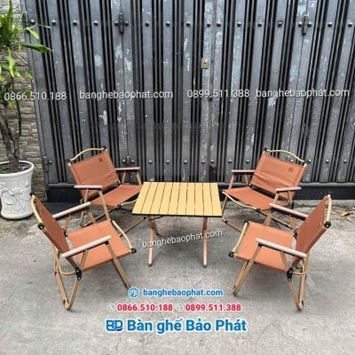 Bàn ghế xếp cafe trà sữa