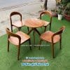 Bộ bàn ghế gỗ neva không tay 9 Bộ bàn ghế gỗ neva không tay