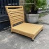 Ghế ngồi bệt có tựa lưng bằng nhựa giả mây. 9 Ghế ngồi bệt có tựa lưng bằng nhựa giả mây