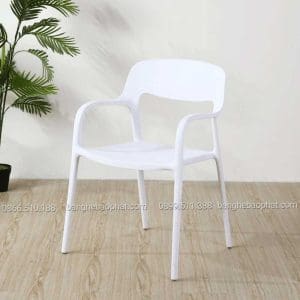 Ghế nhựa cafe 3027 màu trắng